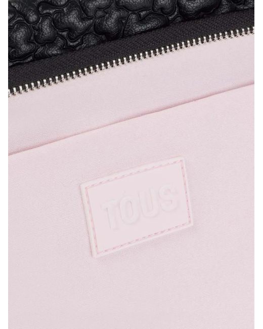 Tous Black Bear-Quilted Shoulder Bag
