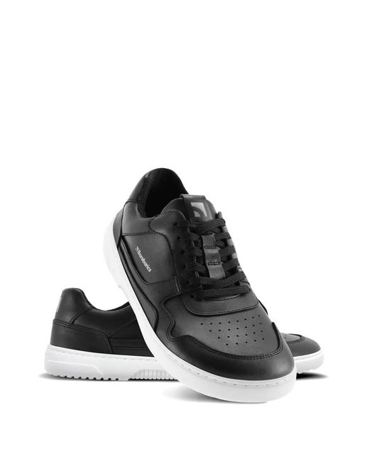 Barebarics Black Perforated-Panel Lace-Up Sneakers