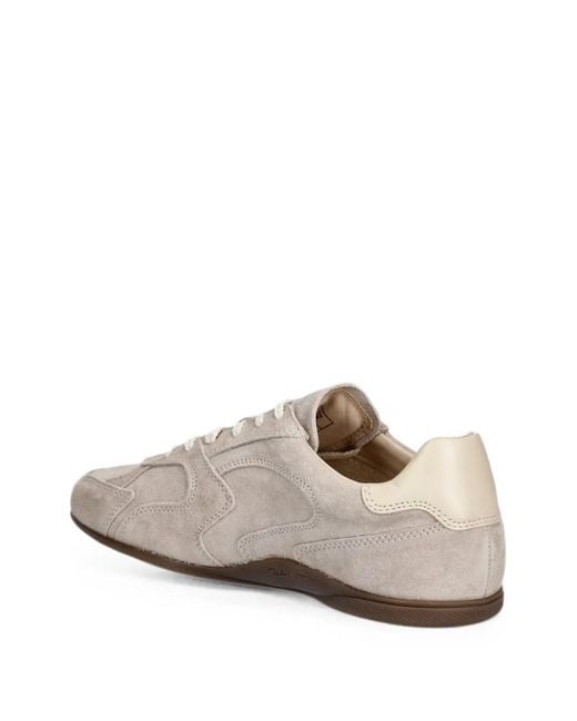 Gant White Sperly Suede Panelled Sneakers