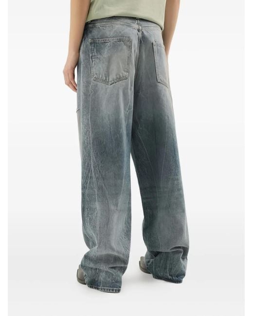 Jean Ample À Effet Usé 1989 STUDIO en coloris Blue