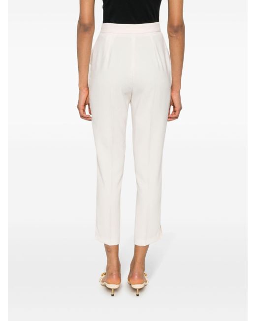 Pantaloni crop sartoriali di Elisabetta Franchi in White