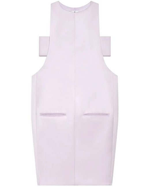 Courreges Women's Purple Scuba Mini Dress