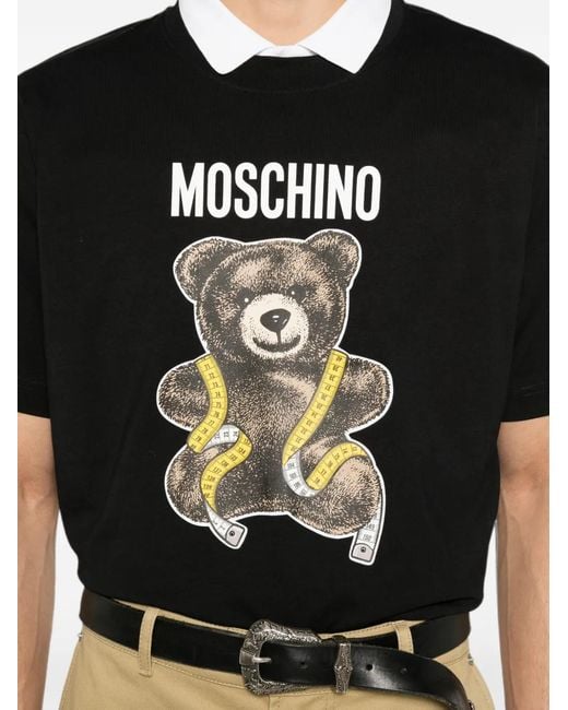 Moschino Black Teddy Bear Short-Sleeve T-Shirt for men