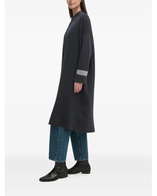 Barbour Blue Panelled Longline Cardigan