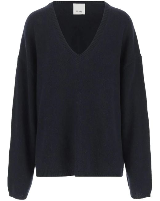 Allude Trui Met V-Hals in het Blue