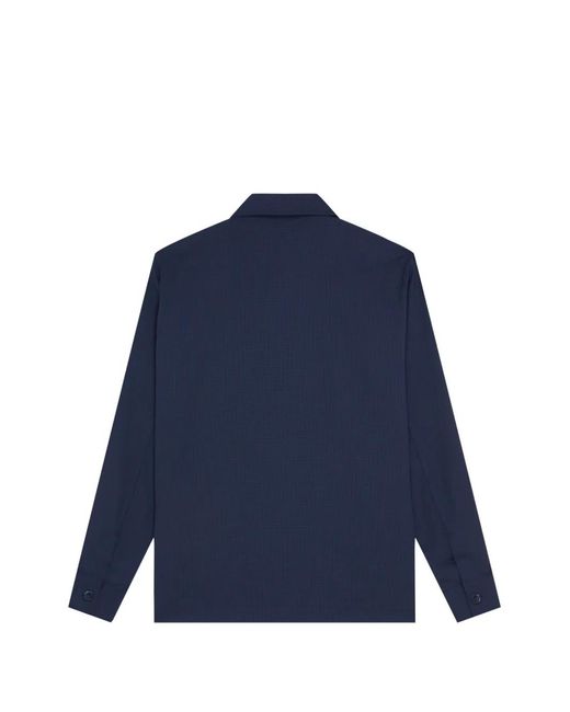 Vilebrequin Blue Micro Carreaux Shirt Jacket for men