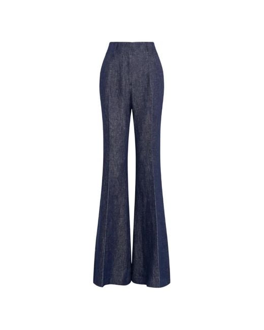 Gabriela Hearst Blue Rhein High-Waisted Flared Jeans