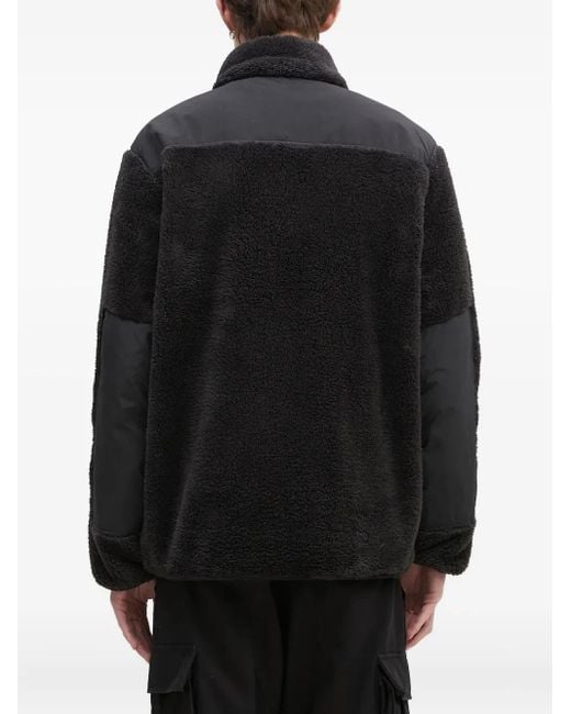 Stan Ray Black Fleece-Panel Long-Sleeve Jacket for men