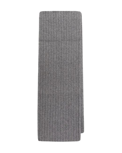 Dolce & Gabbana Ribgebreide Sjaal in het Gray