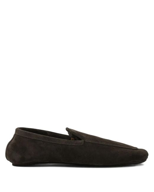 Henderson Black Suede-Leather Loafers for men