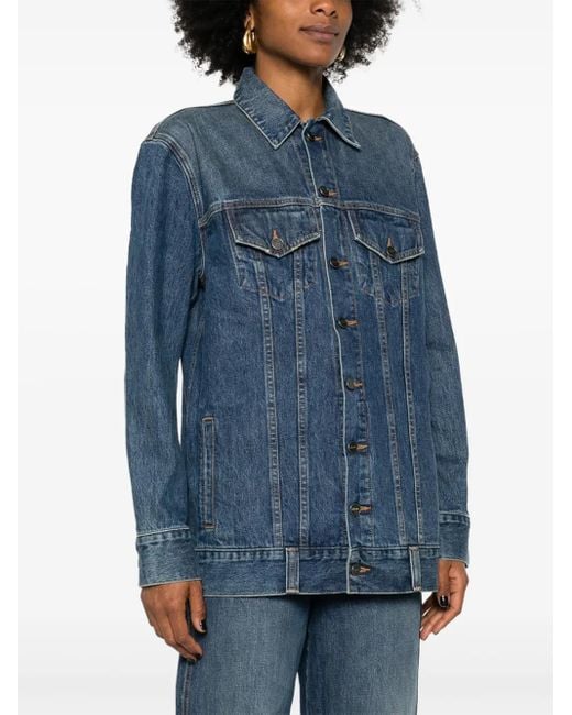 Khaite Blue Ross Oversized Jacket