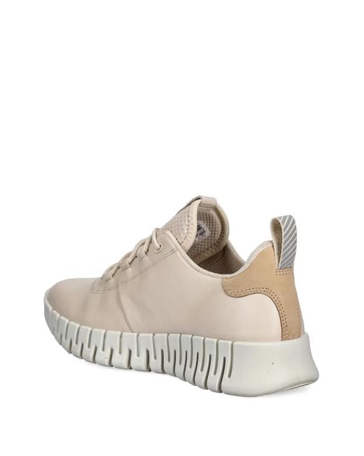 Ecco White Gruuv Lea Sneakers
