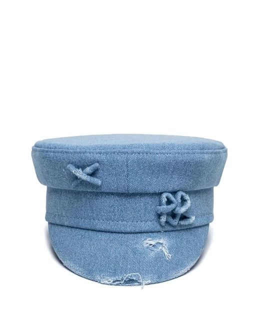 Ruslan Baginskiy Blue Frayed Hat Cap