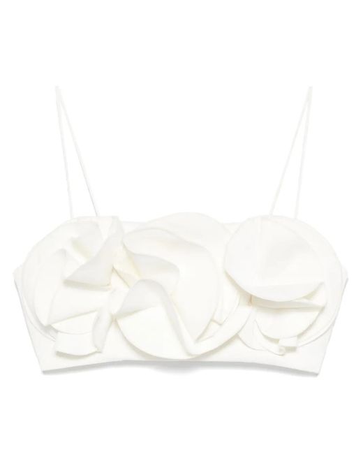 Acler White Underwood Cropped-Top