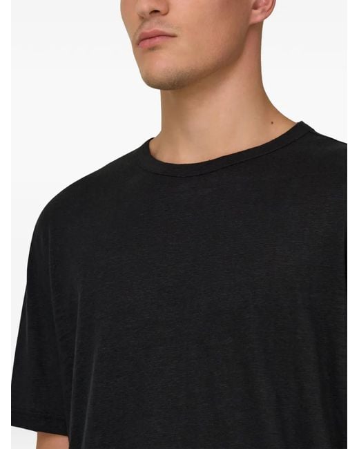 Boggi Black Crew-Neck T-Shirt for men
