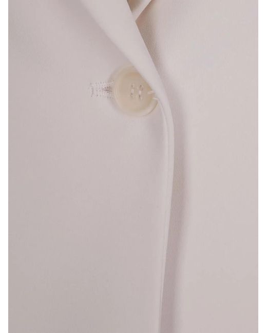 P.A.R.O.S.H. White Button Fastening Blazer