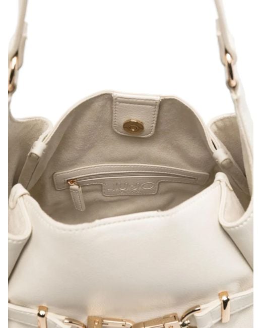 Borsa A Spalla Con Logo di Liu Jo in White