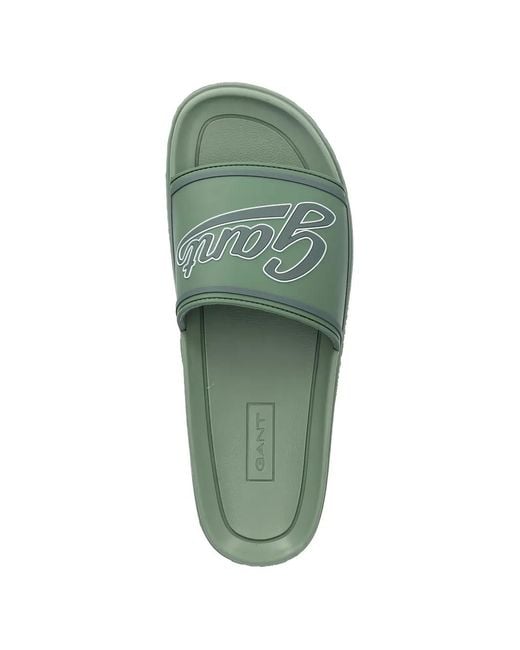 Gant Green Pierbay Slides for men