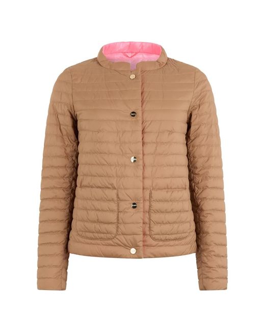 Herno Natural Quilted Round-Neck Jacket