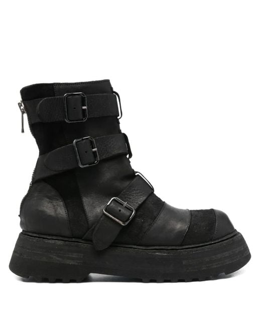Guidi Black Multi-Strap Boots