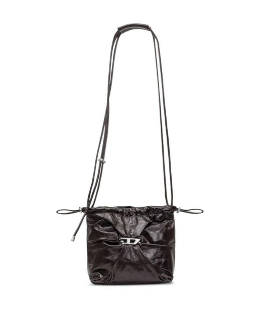 DIESEL Black 'Scrunch-D' Bucket Bag