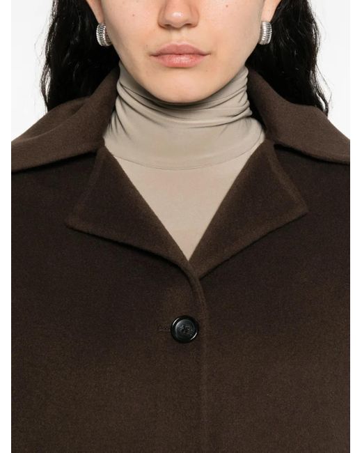 Chaqueta con cierre de botón y cuello Alberta Ferretti de color Brown