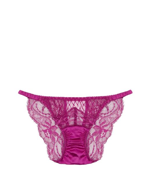 Fleur Of England Pink Paloma Lace Brief