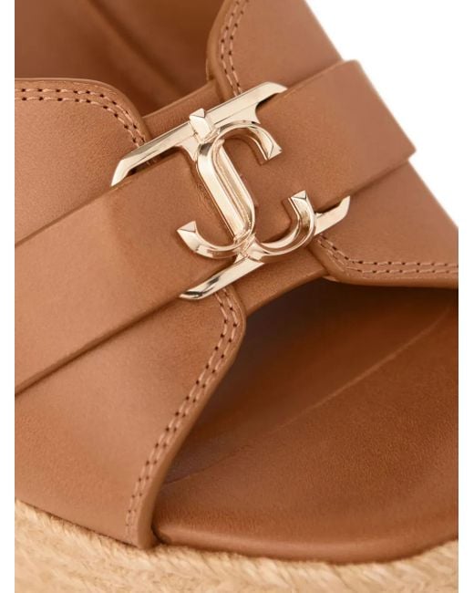 Jimmy Choo Brown Leda Espadrilles