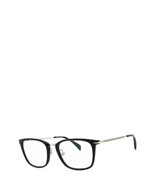 David Beckham Black Square-Frame Glasses for men