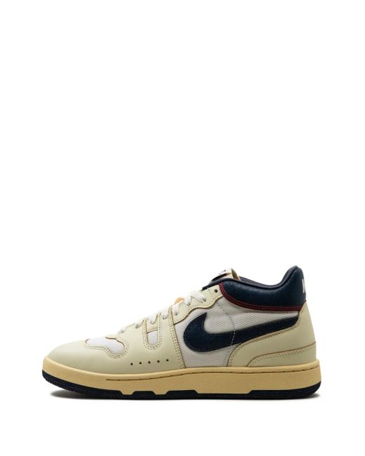 Nike White Attack Prm Panelled Leather Sneakers