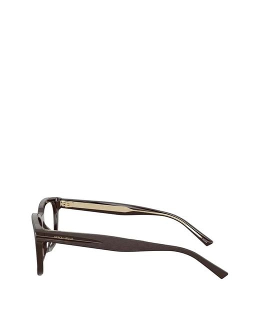 Giorgio Armani Black Square-Frame Glasses