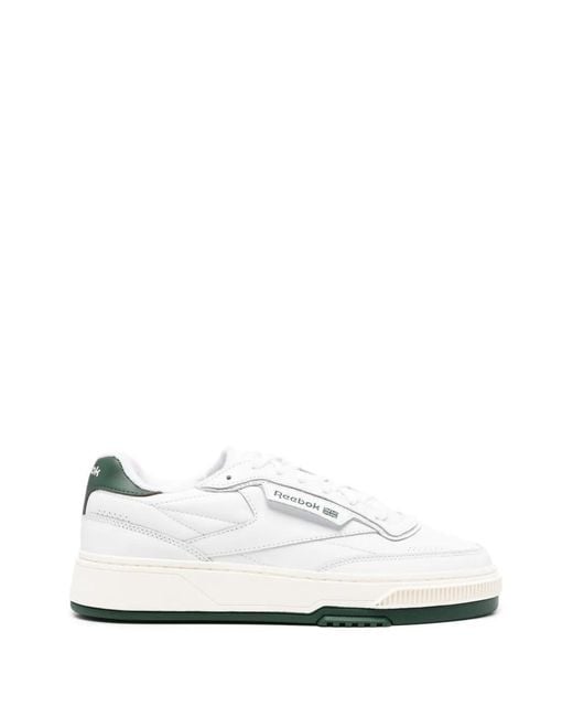 Reebok White Logo-Detail Sneakers for men