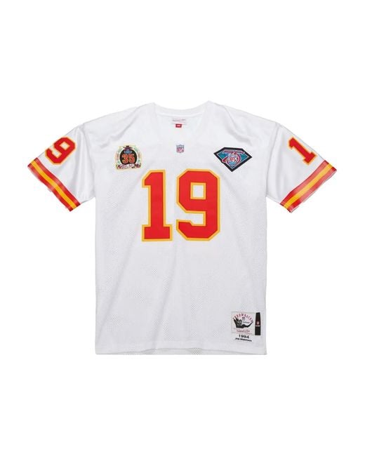 Mitchell & Ness White X Nfl Kansas City Chiefs 1994 Joe Montana T-Shirt for men