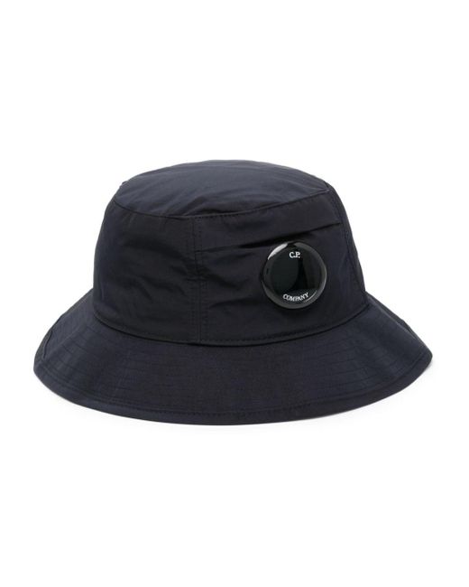 Cappello bucket con applicazione di C P Company in Blue