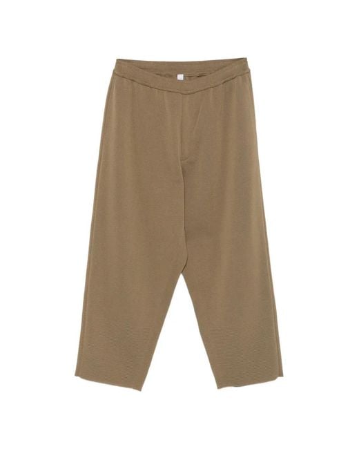 CFCL White Elasticated-Waistband Trousers for men