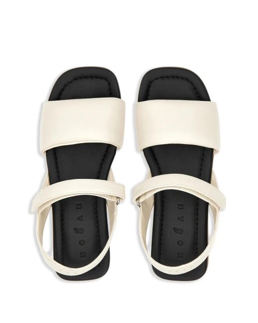 Hogan White Leather Sandals