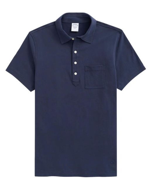 Polo Con Ricamo di Brooks Brothers in Blue da Uomo