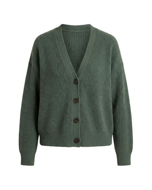 Jenni Kayne Green Button Ribbed Cardigan