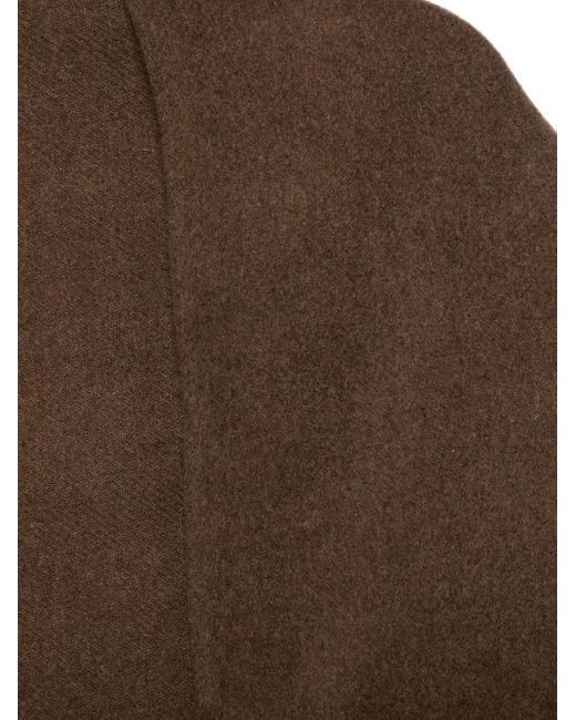 THE GARMENT Brown Wool Blend Scarf