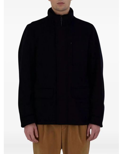Herno Blue Zip-Up Bomber Jacket for men