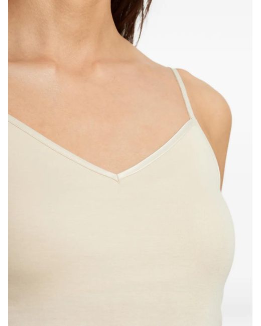 Hanro White V-Neck Spaghetti-Strap Top