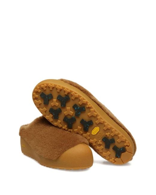 Slippers Crans de lana de oveja Bally de hombre de color Brown