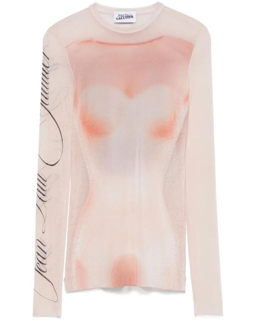 Jean Paul Gaultier プリント Tシャツ Pink