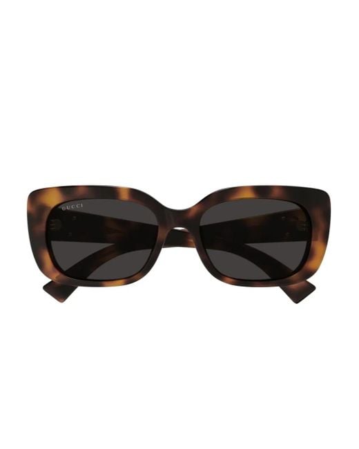 Gucci Black Square-Frame Sunglasses