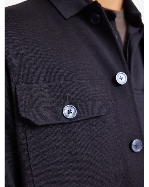 Orlebar Brown Blue Brigg Buttoned Shirt Jacket for men