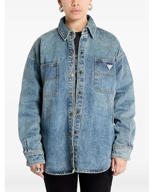 Guess Blue Denim Shirt