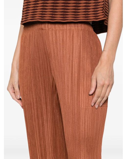 Pleats Please Issey Miyake White Pleats Please Trousers