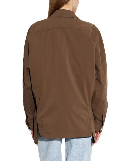IRO Brown Epaulette-Detail Jacket
