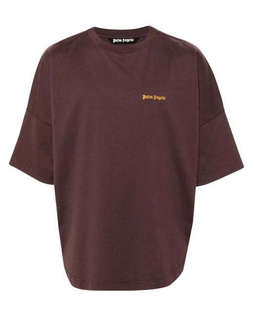 メンズ Palm Angels ロゴ Tスカート Purple