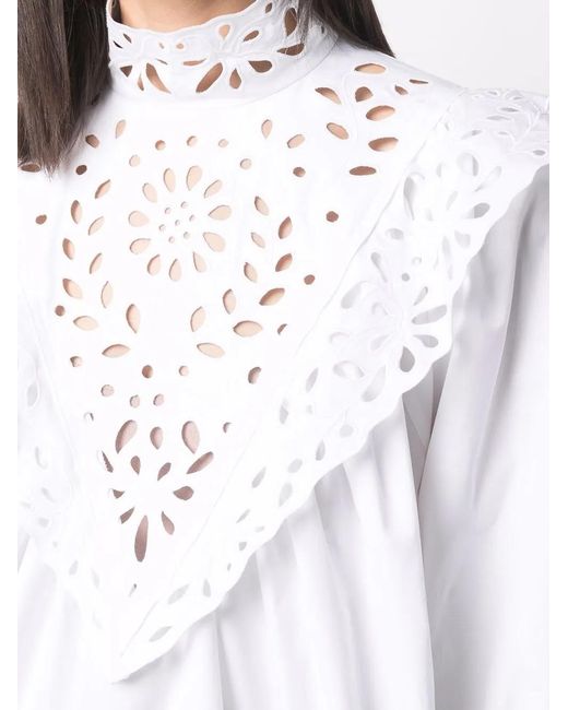Chloé White Ruffled Shirt